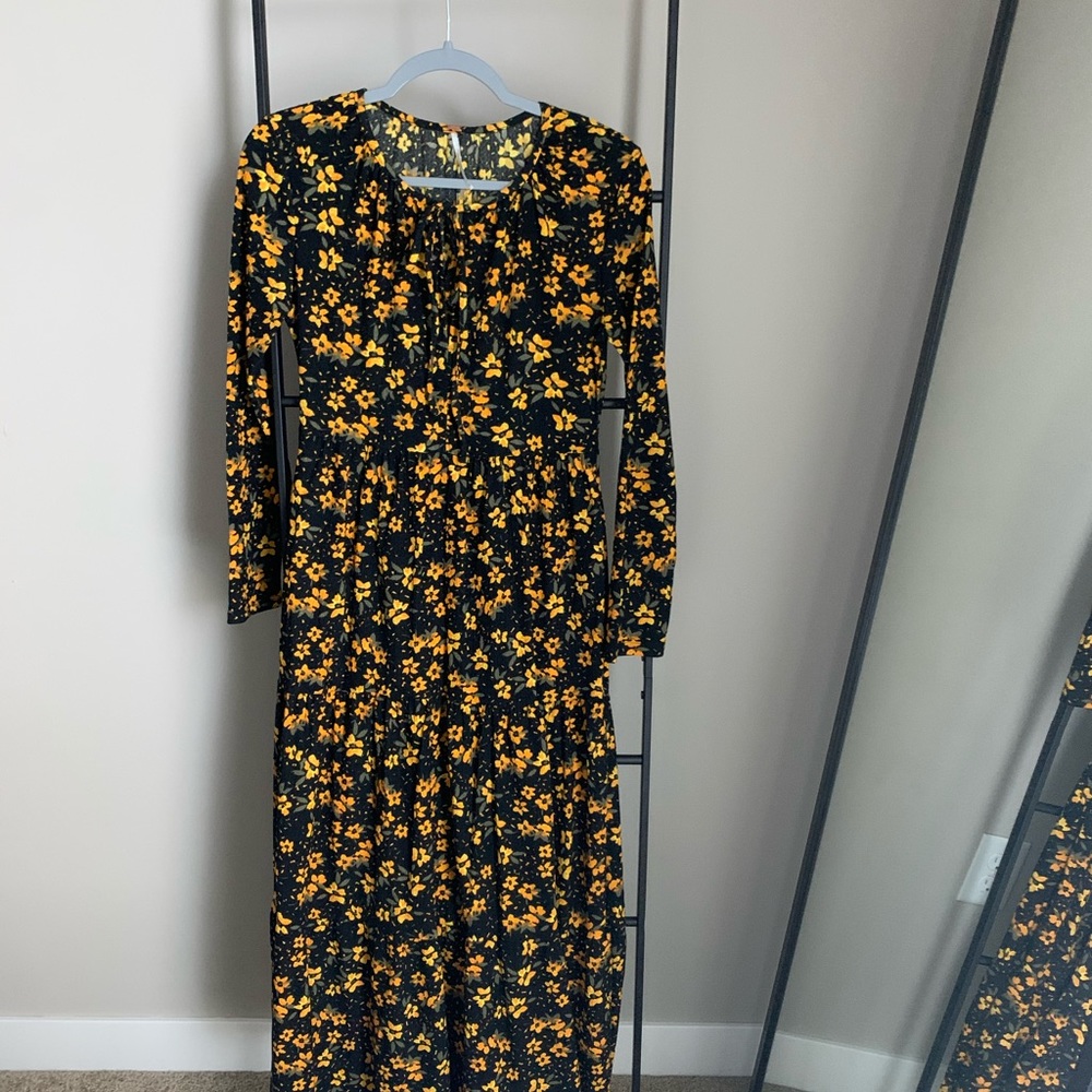 Free People Floral Maxi Dress
